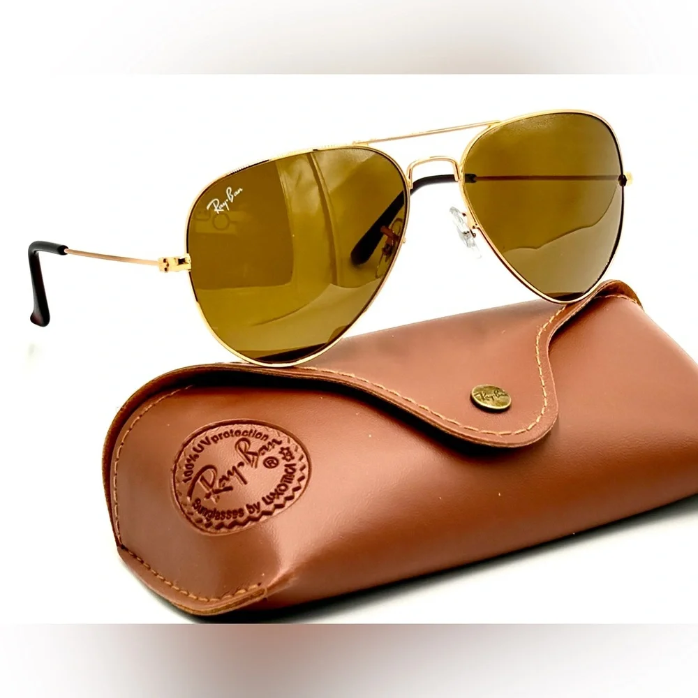🕶️ Ray-Ban RB3025 001/57 Aviator Sunglasses – Arista Gold / Brown Polarized 58mm